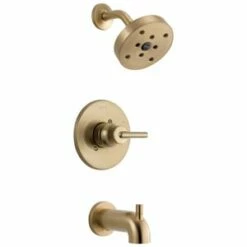 New 🥰 Delta Faucet Trinsic® Single Handle Single Function Bathtub & Shower Faucet in Brilliance® Champagne Bronze (Trim Only) 😍