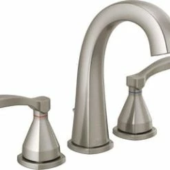 Best Sale 🛒 Delta Faucet Stryke® Two Handle Widespread Bathroom Sink Faucet in Brilliance Stainless ✔️