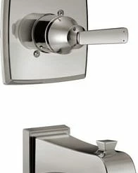 New 🔥 Delta Faucet Ashlyn® Single Handle Wall Mount Filler in Brilliance® Stainless (Trim Only) ✔️