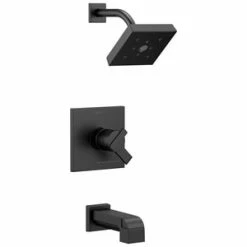 Best reviews of 🤩 Delta Faucet Ara® Two Handle Single Function Bathtub & Shower Faucet in Matte Black (Trim Only) 😀
