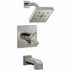 Outlet ✨ Delta Faucet Ara® Two Handle Single Function Bathtub & Shower Faucet in Brilliance® Stainless (Trim Only) 🎁