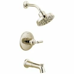 Cheapest 💯 Delta Faucet Bowery™ Monitor® 14 Series Single Handle Multi Function Bathtub & Shower Faucet in Brilliance® Polished Nickel Trim Only ✨