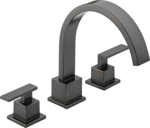 Promo ✔️ Delta Faucet Vero® Two Handle Roman Tub Faucet in Venetian Bronze Trim Only 💯