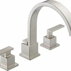 Wholesale 👏 Delta Faucet Vero® Two Handle Roman Tub Faucet in Brilliance Stainless Trim Only 🧨