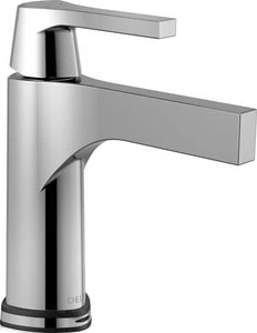 Outlet 😀 Delta Faucet Zura® Single Handle Centerset Bathroom Sink Faucet in Polished Chrome 🔔