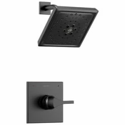 Cheap 🛒 Delta Faucet Zura® Single Handle 3-function Shower Trim in Matte Black 🎉