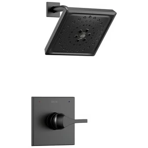Cheap 🛒 Delta Faucet Zura® Single Handle 3-function Shower Trim in Matte Black 🎉