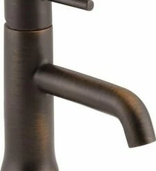 Budget 😀 Delta Faucet Trinsic® Single Handle Monoblock Bathroom Sink Faucet with Metal Pop-Up Drain Assembly in Venetian Bronze ❤️