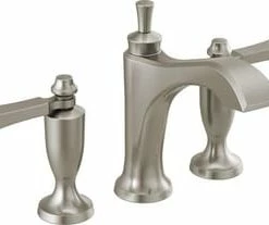Hot Sale 🎁 Delta Faucet Dorval™ Two Handle Widespread Bathroom Sink Faucet in Stainless ✔️