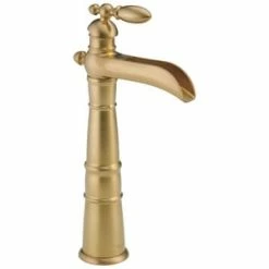 Top 10 🌟 Delta Faucet Victorian® Single Handle Vessel Filler Bathroom Sink Faucet in Champagne Bronze 🎉