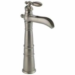 Cheapest 💯 Delta Faucet Victorian® Single Handle Vessel Filler Bathroom Sink Faucet in Brilliance Stainless 🔔