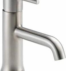 Best deal 🌟 Delta Faucet Trinsic® Single Handle Monoblock Bathroom Sink Faucet with Metal Pop-Up Drain Assembly in Brilliance Stainless 🔥