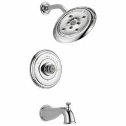 Budget 😀 Delta Faucet Cassidy™ No Handle Single Function Bathtub & Shower Faucet in Chrome (Trim Only) 🛒