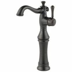Deals ✔️ Delta Faucet Cassidy™ Single Handle Vessel Filler Bathroom Sink Faucet in Venetian Bronze ✨