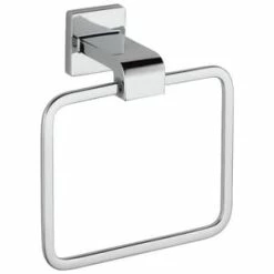 Outlet 🤩 Delta Faucet Ara® Rectangular Closed Towel Ring in Polished Chrome 😉