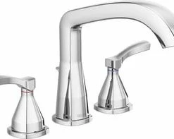 Buy 🛒 Delta Faucet Stryke® Two Handle Roman Tub Faucet in Polished Chrome (Trim Only) ⭐