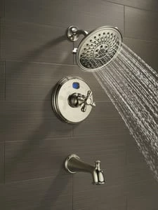 Deals 🧨 Delta Faucet Universal Showering Multi Function H2Okinetic®, Full Body and Pause Showerhead in Chrome ⌛ - Image 3