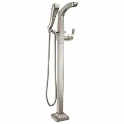 Top 10 ❤️ Delta Faucet Tesla® Single Lever Handle Floor Mount Filler in Brilliance Stainless Trim Only ✔️