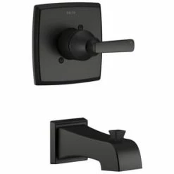 Flash Sale ✔️ Delta Faucet Ashlyn® Single Handle Bathtub & Shower Faucet in Matte Black Trim Only ❤️