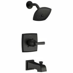 Wholesale 🥰 Delta Faucet Ashlyn® Single Handle Single Function Bathtub & Shower Faucet in Matte Black (Trim Only) ✔️
