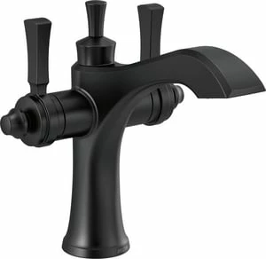 Deals 🎁 Delta Faucet Dorval™ Two Handle Monoblock Bathroom Sink Faucet in Matte Black 🤩