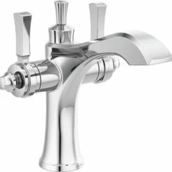 Cheap ⭐ Delta Faucet Dorval™ Two Handle Monoblock Bathroom Sink Faucet in Chrome 😀