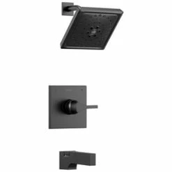 Hot Sale ⭐ Delta Faucet Zura® Single Handle Multi Function Bathtub & Shower Faucet in Matte Black (Trim Only) 🔥
