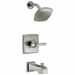 Discount ❤️ Delta Faucet Ashlyn® Monitor 14 Series Single Function Pressure Balanced Tub and Shower Trim in Brilliance® Stainless 🎉