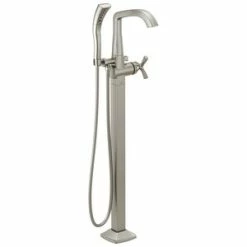 Coupon 🧨 Delta Faucet Stryke® Single Handle Lever Floor Mount Filler in Brilliance® Stainless 🤩