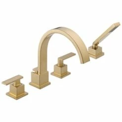 Best reviews of 😍 Delta Faucet Vero® Two Handle Roman Tub Faucet in Champagne Bronze Trim Only ✔️