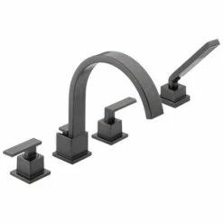 Flash Sale 💯 Delta Faucet Vero® Two Handle Roman Tub Faucet in Venetian Bronze Trim Only ❤️