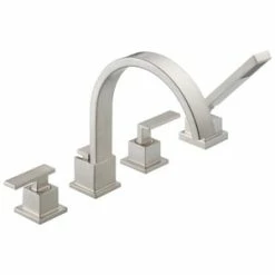 Best reviews of 😍 Delta Faucet Vero® Two Handle Roman Tub Faucet in Brilliance Stainless Trim Only 🥰