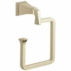 Buy ⭐ Delta Faucet Dryden™ Square Open Towel Ring in Brilliance Polished Nickel 👍