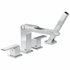 Best reviews of ✔️ Delta Faucet Ara® Two Handle Roman Tub Faucet in Polished Chrome Trim Only ✔️