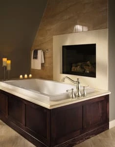 Flash Sale 👏 Delta Faucet Cassidy™ Two Handle Roman Tub Faucet Trim less handles in Venetian Bronze ⭐ - Image 3