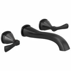 Wholesale 🌟 Delta Faucet Stryke® Two Handle Widespread Bathroom Sink Faucet in Matte Black ❤️