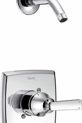 New 💯 Delta Faucet Ashlyn® Monitor 14 Series Single Function Pressure Balanced Shower Only Trim - Less Shower Head in Polished Chrome 💯