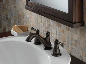 Coupon 😀 Delta Faucet Haywood™ Two Handle Widespread Bathroom Sink Faucet in Venetian Bronze 👍 - Image 2