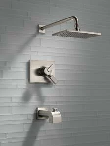 Cheap ⌛ Delta Faucet Vero® Two Handle Single Function Bathtub & Shower Faucet in Brilliance® Stainless (Trim Only) 🧨 - Image 3