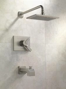 Cheap ⌛ Delta Faucet Vero® Two Handle Single Function Bathtub & Shower Faucet in Brilliance® Stainless (Trim Only) 🧨 - Image 5