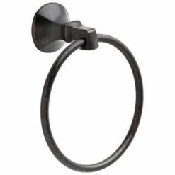 Cheap 👍 Delta Faucet Ashlyn™ Round Closed Towel Ring in Venetian Bronze 🤩