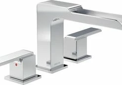 Flash Sale 🔥 Delta Faucet Ara® Two Handle Roman Tub Faucet in Polished Chrome Trim Only 🌟