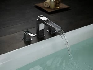 Flash Sale 🔥 Delta Faucet Ara® Two Handle Roman Tub Faucet in Polished Chrome Trim Only 🌟 - Image 3