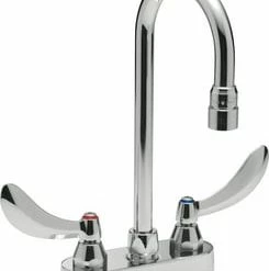Wholesale 🎉 Delta Faucet Teck® Two Handle Monoblock Bathroom Sink Faucet in Polished Chrome ✨