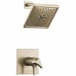Discount 😀 Delta Faucet Zura® Two Handle Multi Function Shower Faucet in Brilliance® Champagne Bronze (Trim Only) 🧨