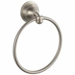 Hot Sale 🎁 Delta Faucet Linden™ Round Closed Towel Ring in Stainless ⌛