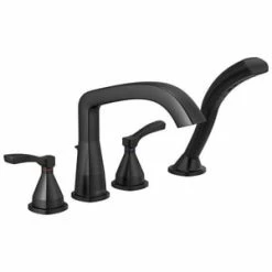 Brand new 🎉 Delta Faucet Stryke® Two Handle Roman Tub Faucet in Matte Black 🛒