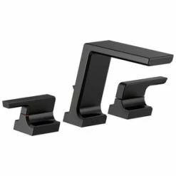 Best Sale 💯 Delta Faucet Pivotal® Two Handle Roman Tub Faucet in Matte Black Trim Only 👍