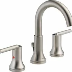 Coupon ⌛ Delta Faucet Trinsic® Two Handle Widespread Bathroom Sink Faucet with Metal Drain Assembly in Stainless 👍