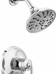 Deals ❤️ Delta Faucet Kayra™ Two Handle Multi Function Shower Faucet in Chrome (Trim Only) 🥰